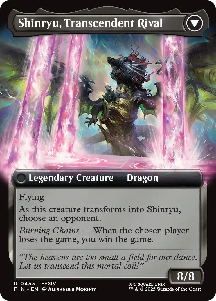 Zenos yae Galvus // Shinryu, Transcendent Rival (Extended Art) [FINAL FANTASY] | Jomio and Rueliete's Cards and Comics