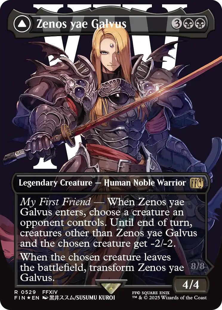Zenos yae Galvus // Shinryu, Transcendent Rival (Borderless) (Surge Foil) [FINAL FANTASY] | Jomio and Rueliete's Cards and Comics