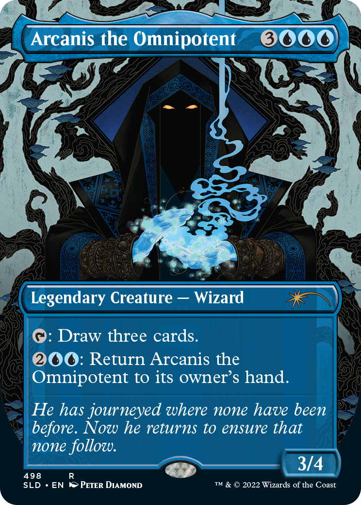 Arcanis the Omnipotent (Borderless) [Secret Lair Drop Series] | Jomio and Rueliete's Cards and Comics