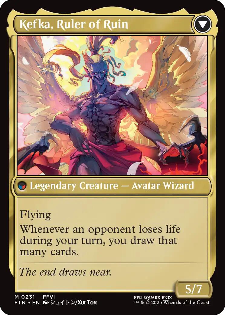 Kefka, Court Mage // Kefka, Ruler of Ruin [FINAL FANTASY] | Jomio and Rueliete's Cards and Comics