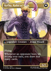 Kefka, Court Mage // Kefka, Ruler of Ruin (Borderless) (Surge Foil) [FINAL FANTASY] | Jomio and Rueliete's Cards and Comics