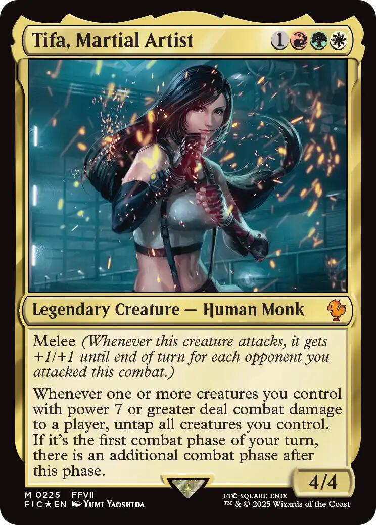 Tifa, Martial Artist (Surge Foil) [FINAL FANTASY Commander] | Jomio and Rueliete's Cards and Comics