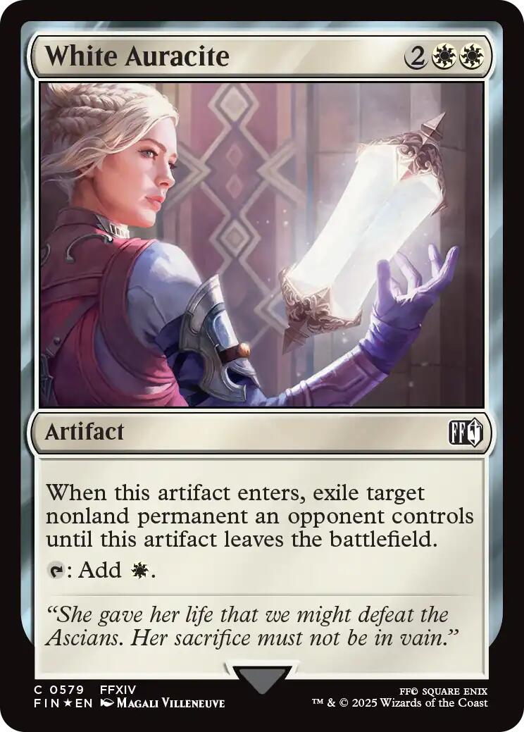 White Auracite (Surge Foil) [FINAL FANTASY] | Jomio and Rueliete's Cards and Comics