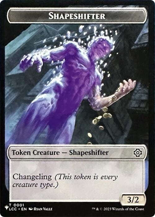 Shapeshifter // Cat Double-Sided Token [Secret Lair Drop Series] | Jomio and Rueliete's Cards and Comics