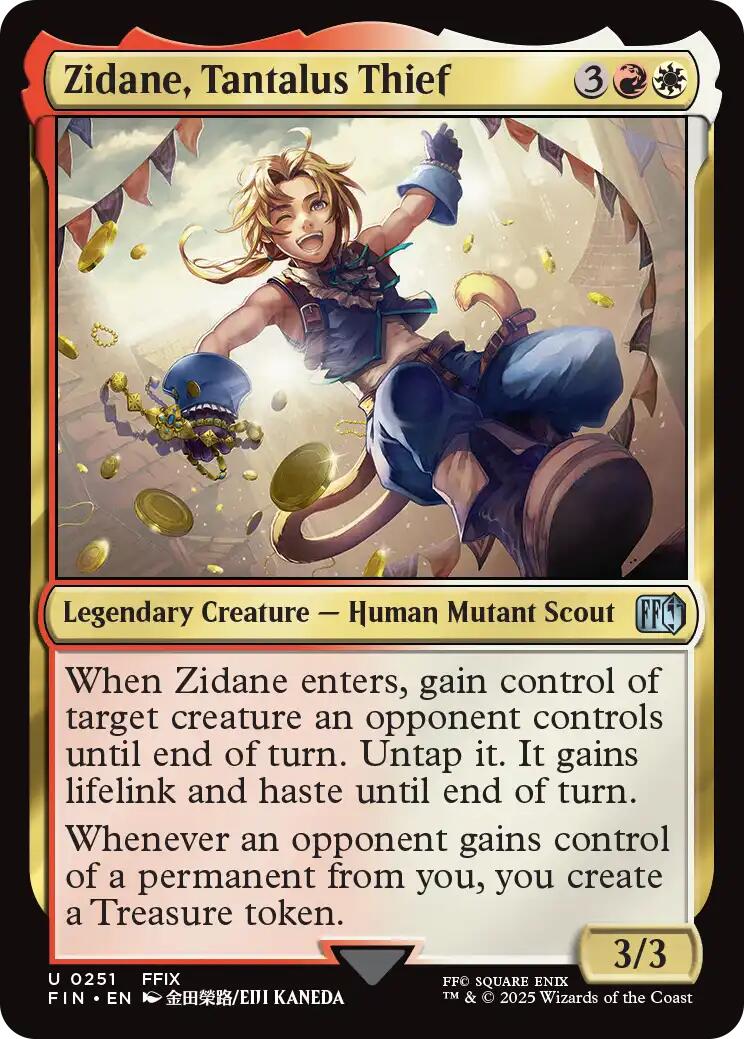 Zidane, Tantalus Thief [FINAL FANTASY] | Jomio and Rueliete's Cards and Comics