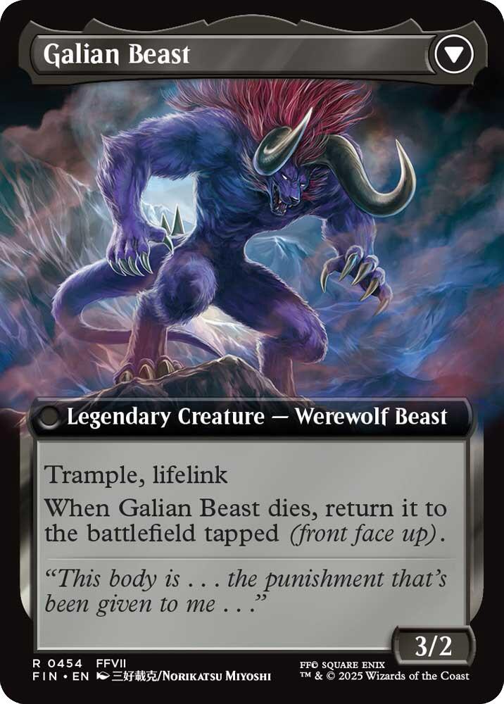 Vincent Valentine // Galian Beast (Extended Art) [FINAL FANTASY] | Jomio and Rueliete's Cards and Comics