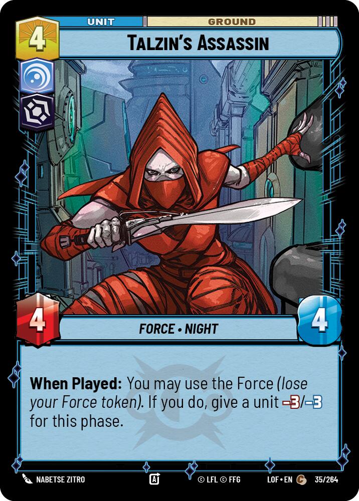 Talzin's Assassin (35/264) (35/264) [Legends of the Force] | Jomio and Rueliete's Cards and Comics