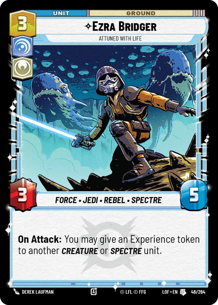 Ezra Bridger - Attuned With Life (46/264) (46/264) [Legends of the Force] | Jomio and Rueliete's Cards and Comics
