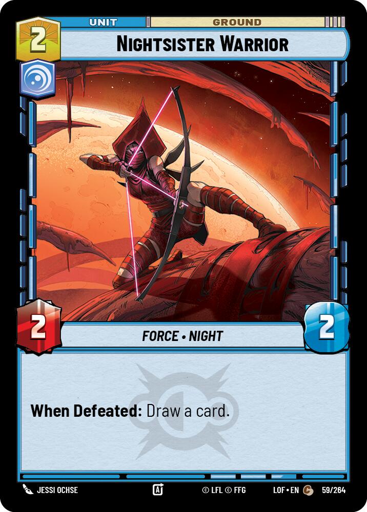 Nightsister Warrior (59/264) (59/264) [Legends of the Force] | Jomio and Rueliete's Cards and Comics