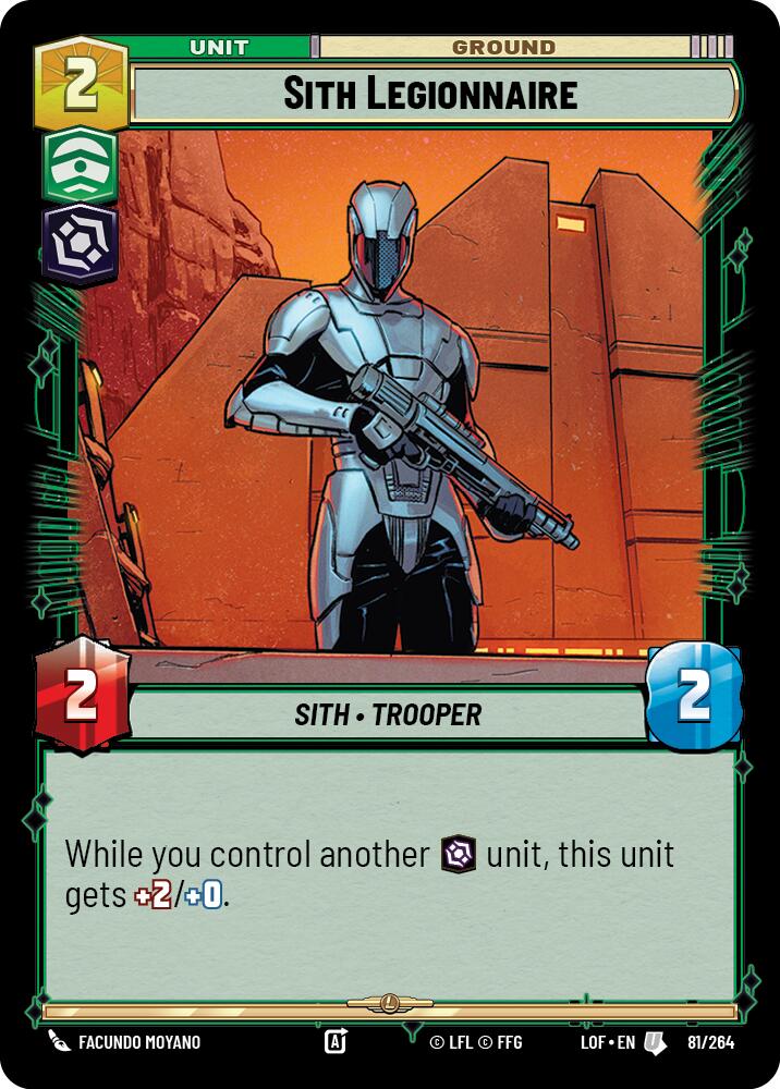 Sith Legionnaire (81/264) (81/264) [Legends of the Force] | Jomio and Rueliete's Cards and Comics
