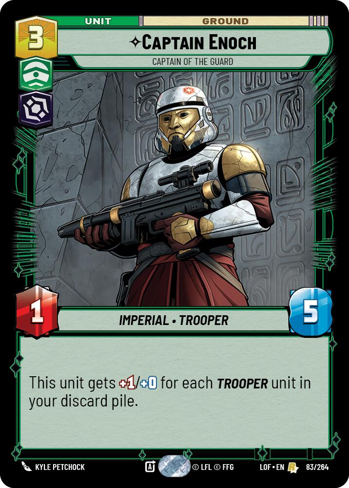 Captain Enoch - Captain of the Guard (83/264) (83/264) [Legends of the Force] | Jomio and Rueliete's Cards and Comics