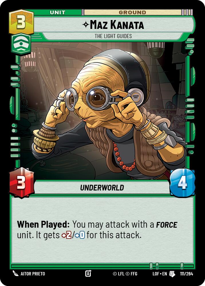 Maz Kanata - The Light Guides (111/264) (111/264) [Legends of the Force] | Jomio and Rueliete's Cards and Comics