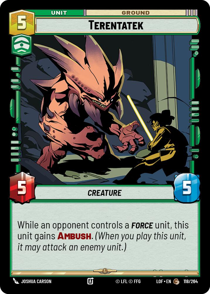 Terentatek (118/264) (118/264) [Legends of the Force] | Jomio and Rueliete's Cards and Comics
