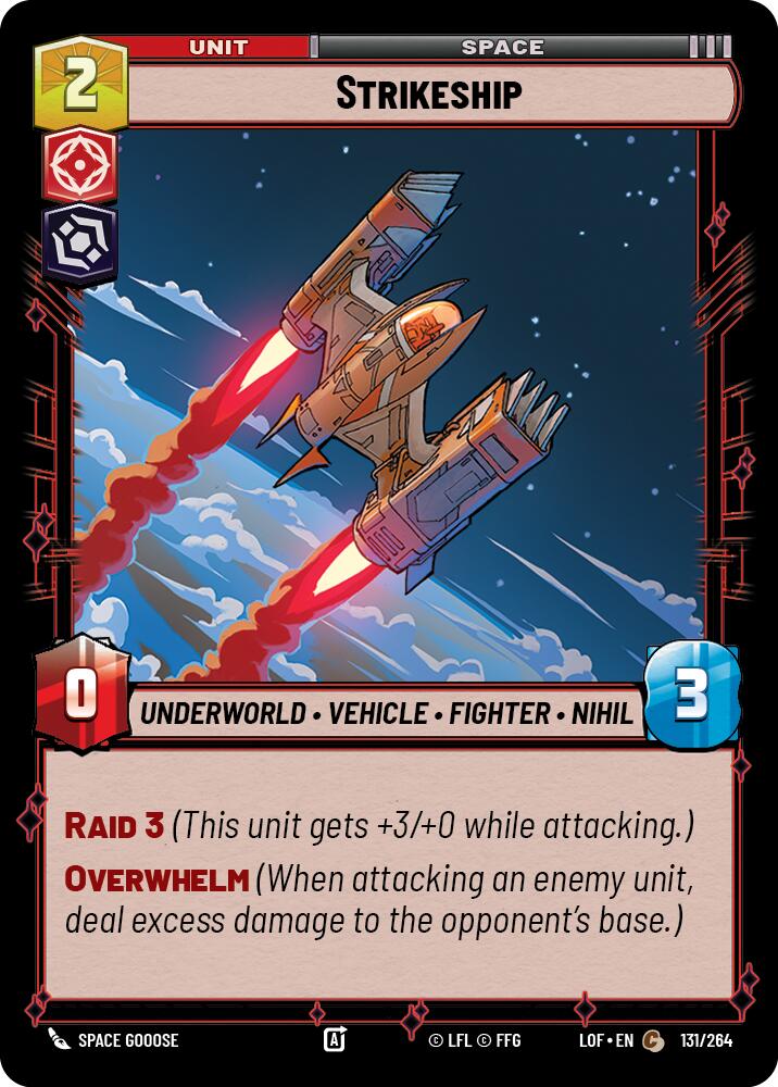 Strikeship (131/264) (131/264) [Legends of the Force] | Jomio and Rueliete's Cards and Comics