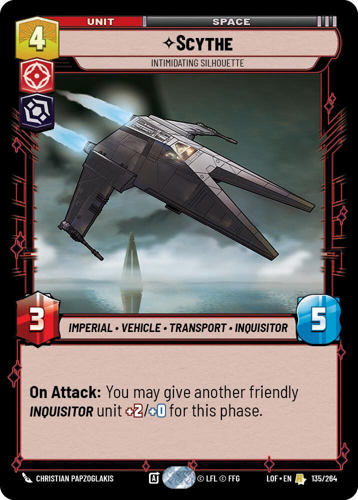 Scythe - Intimidating Silhouette (135/264) (135/264) [Legends of the Force] | Jomio and Rueliete's Cards and Comics