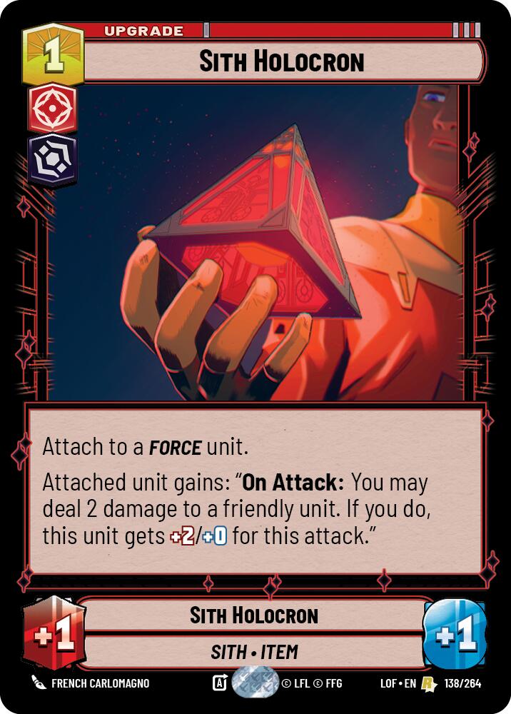 Sith Holocron (138/264) (138/264) [Legends of the Force] | Jomio and Rueliete's Cards and Comics