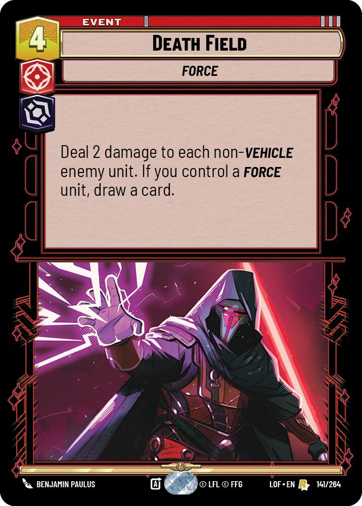 Death Field (141/264) (141/264) [Legends of the Force] | Jomio and Rueliete's Cards and Comics