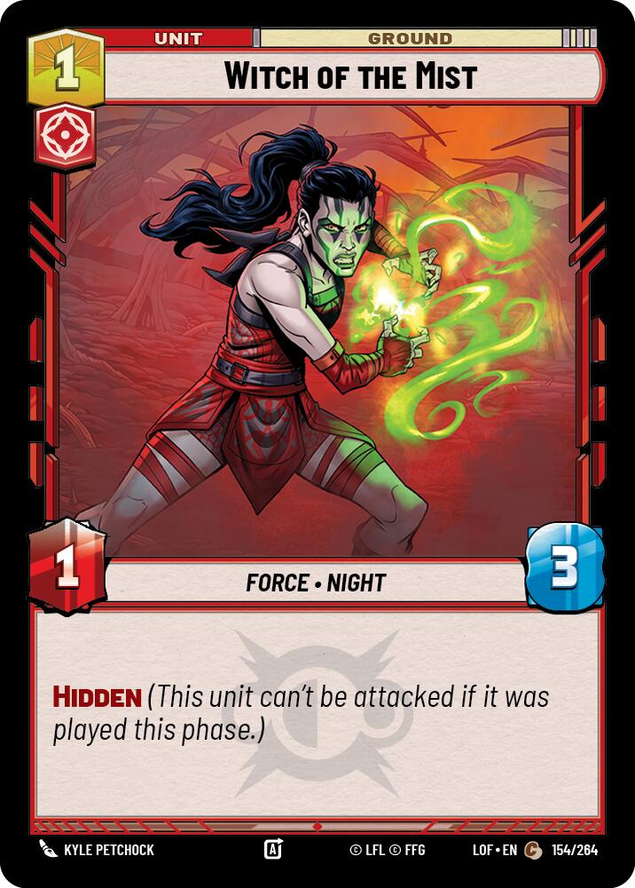 Witch of the Mist (154/264) (154/264) [Legends of the Force] | Jomio and Rueliete's Cards and Comics