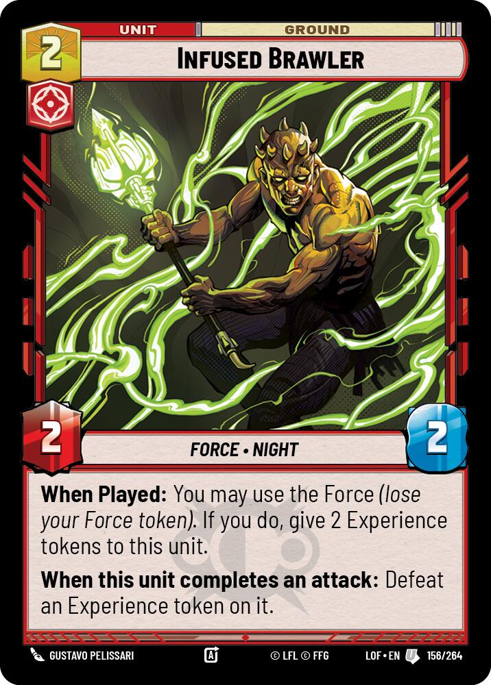 Infused Brawler (156/264) (156/264) [Legends of the Force] | Jomio and Rueliete's Cards and Comics