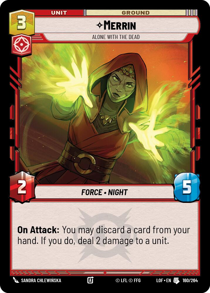 Merrin - Alone with the Dead (160/264) (160/264) [Legends of the Force] | Jomio and Rueliete's Cards and Comics