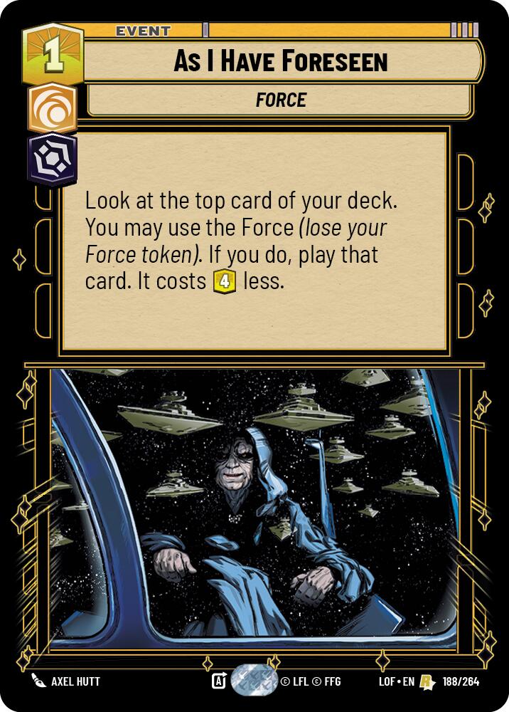 As I Have Foreseen (188/264) (188/264) [Legends of the Force] | Jomio and Rueliete's Cards and Comics