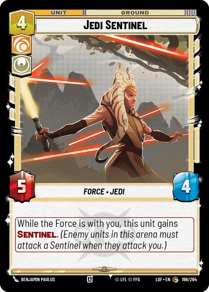 Jedi Sentinel (196/264) (196/264) [Legends of the Force] | Jomio and Rueliete's Cards and Comics