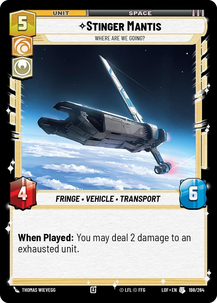 Stinger Mantis - Where Are We Going? (198/264) (198/264) [Legends of the Force] | Jomio and Rueliete's Cards and Comics