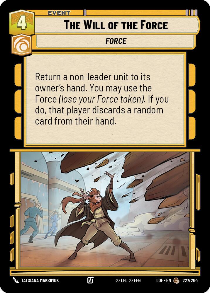 The Will of the Force (227/264) (227/264) [Legends of the Force] | Jomio and Rueliete's Cards and Comics