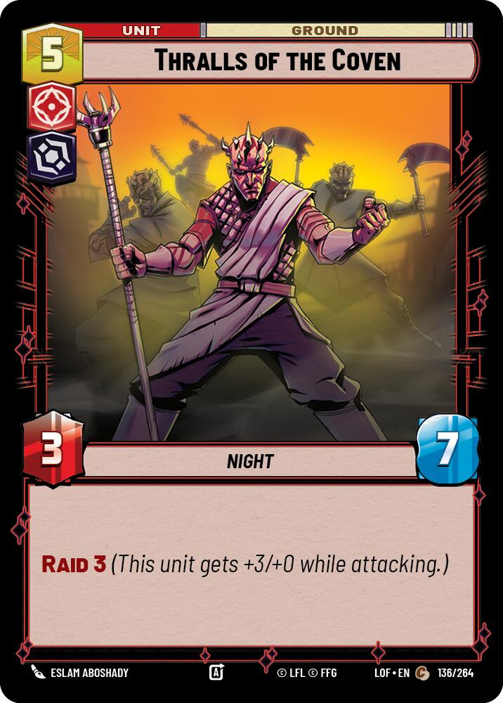 Thralls of the Coven (136/264) (136/264) [Legends of the Force] | Jomio and Rueliete's Cards and Comics
