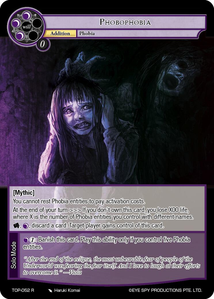 Phobophobia (TOP-052 R) [Ten Oaths of Protopaterpolis' War] | Jomio and Rueliete's Cards and Comics
