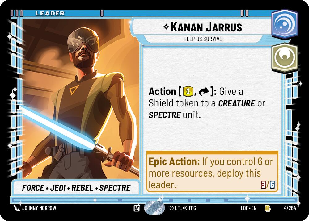 Kanan Jarrus - Help Us Survive (004/264) (004/264) [Legends of the Force] | Jomio and Rueliete's Cards and Comics