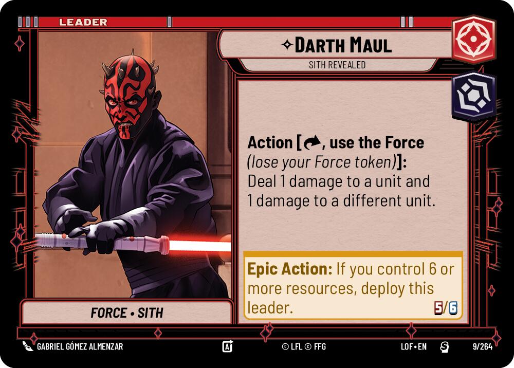 Darth Maul - Sith Revealed (009/264) (009/264) [Legends of the Force] | Jomio and Rueliete's Cards and Comics