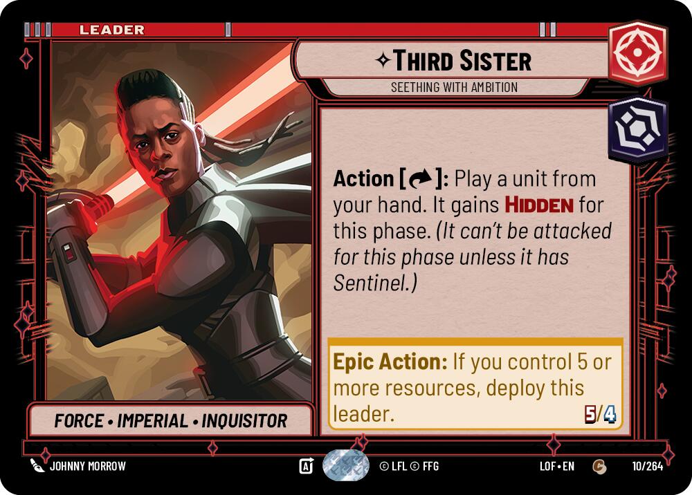 Third Sister - Seething With Ambition (010/264) (010/264) [Legends of the Force] | Jomio and Rueliete's Cards and Comics