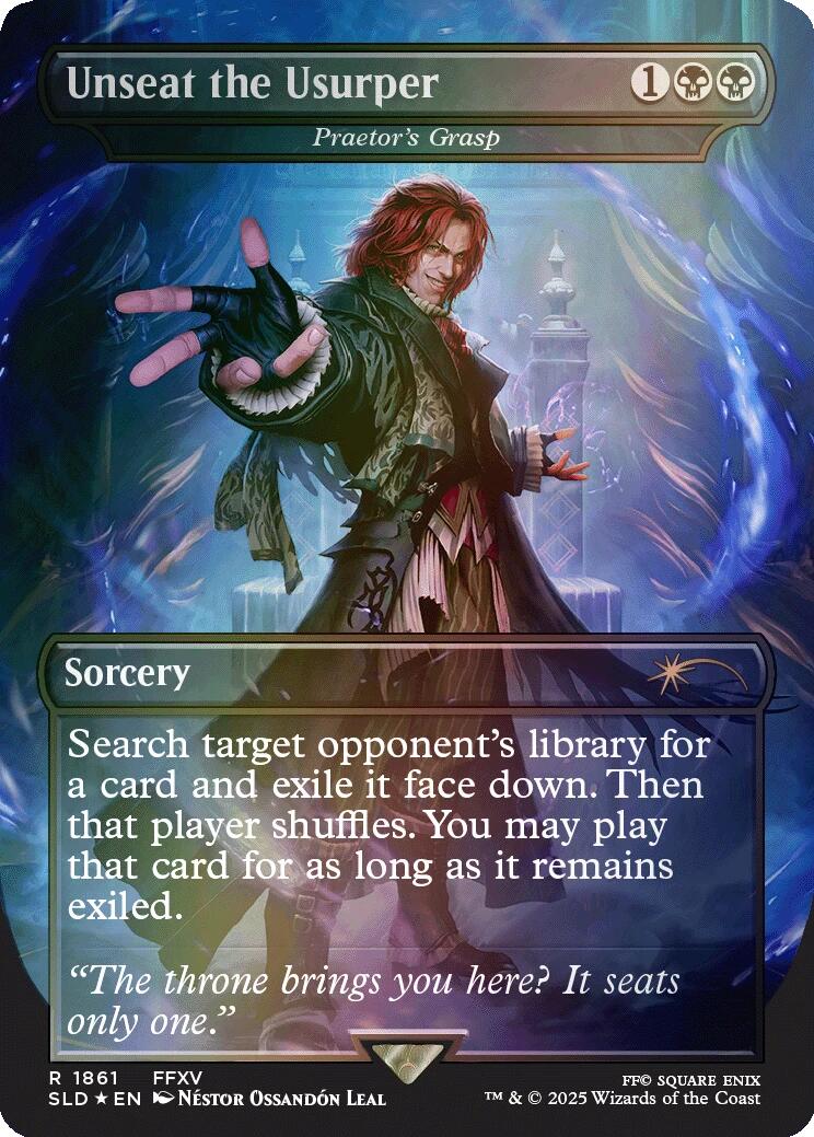 Unseat the Usurper - Praetor's Grasp (Rainbow Foil) [Secret Lair Drop Series] | Jomio and Rueliete's Cards and Comics