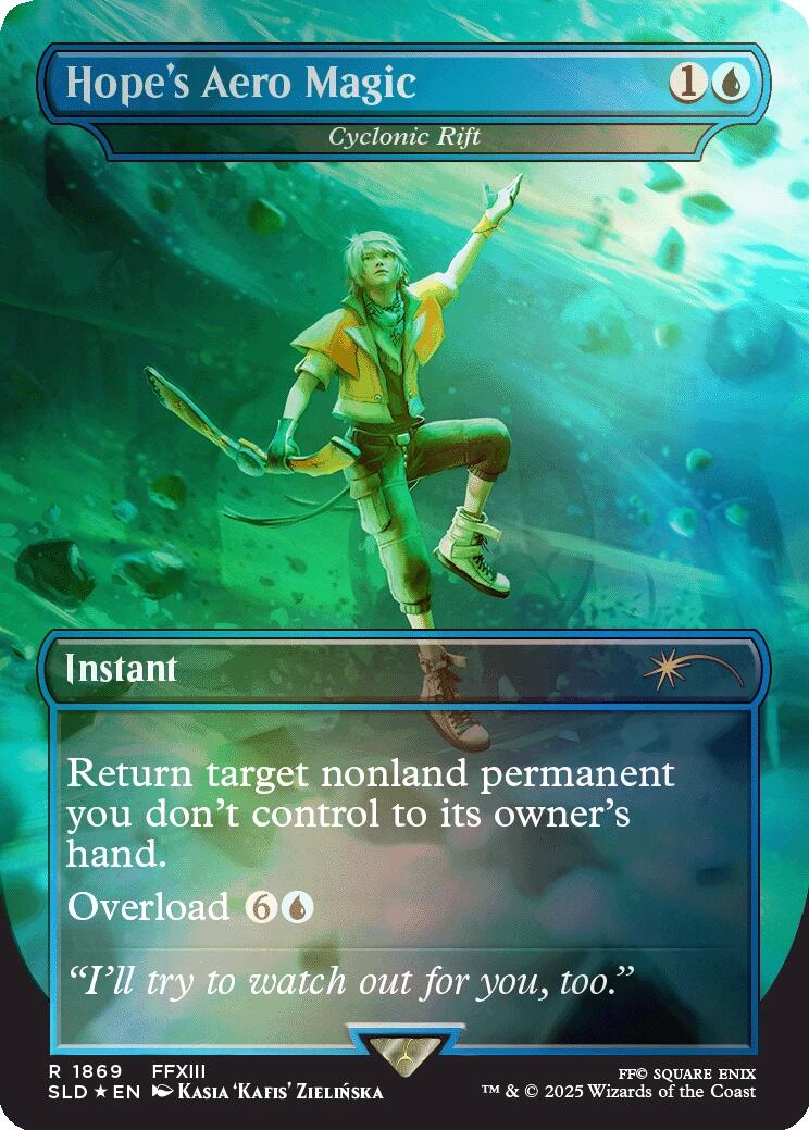 Hope's Aero Magic - Cyclonic Rift (Rainbow Foil) [Secret Lair Drop Series] | Jomio and Rueliete's Cards and Comics