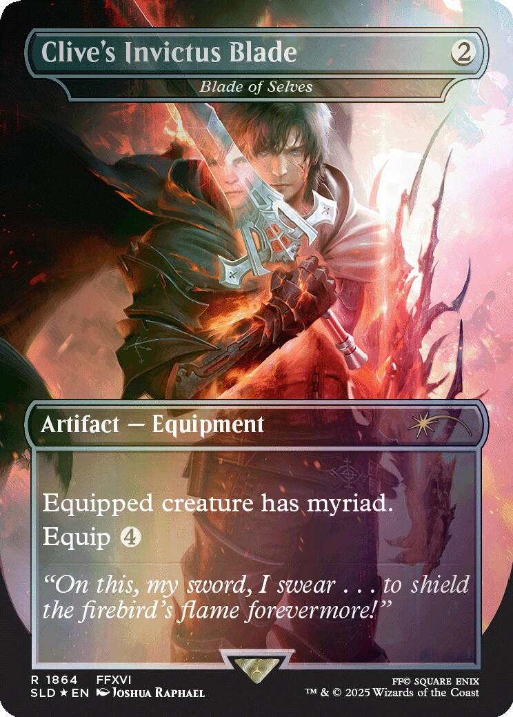 Clive's Invictus Blade - Blade of Selves (Rainbow Foil) [Secret Lair Drop Series] | Jomio and Rueliete's Cards and Comics