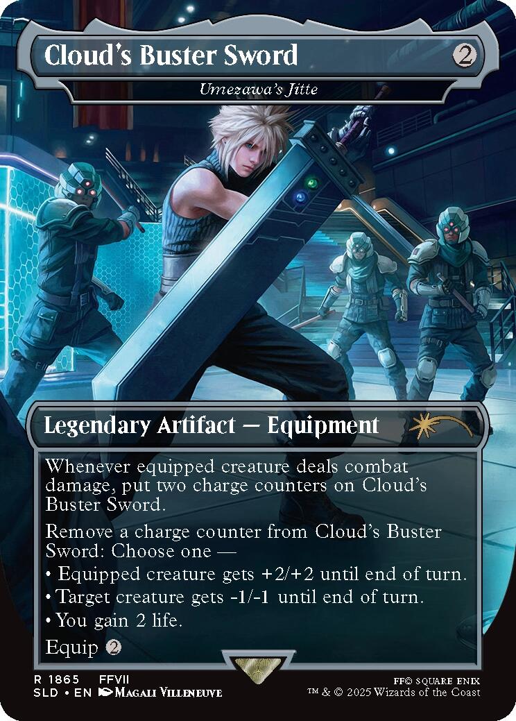 Cloud's Buster Sword - Umezawa's Jitte [Secret Lair Drop Series] | Jomio and Rueliete's Cards and Comics