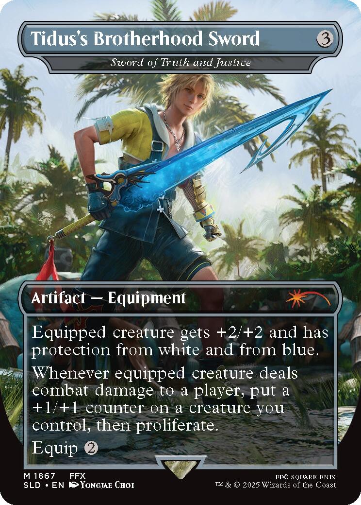 Tidus's Brotherhood Sword - Sword of Truth and Justice [Secret Lair Drop Series] | Jomio and Rueliete's Cards and Comics