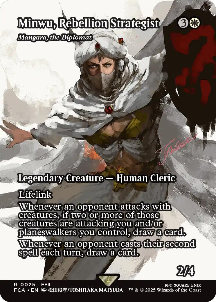Minwu, Rebellion Strategist - Mangara, the Diplomat (Showcase) [FINAL FANTASY : Through the Ages] | Jomio and Rueliete's Cards and Comics