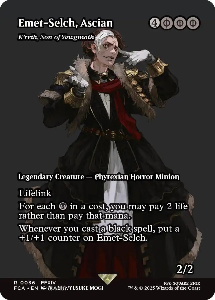 Emet-Selch, Ascian - K'rrik, Son of Yawgmoth (Showcase) [FINAL FANTASY : Through the Ages] | Jomio and Rueliete's Cards and Comics