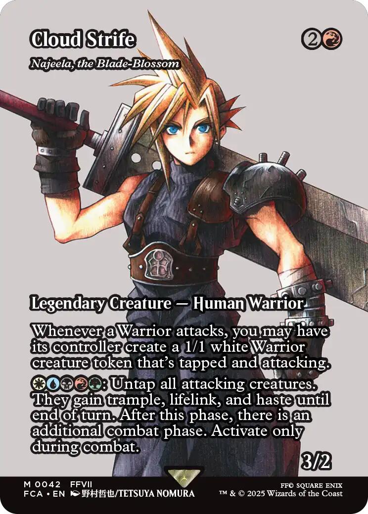 Cloud Strife - Najeela, the Blade-Blossom (Showcase) [FINAL FANTASY : Through the Ages] | Jomio and Rueliete's Cards and Comics