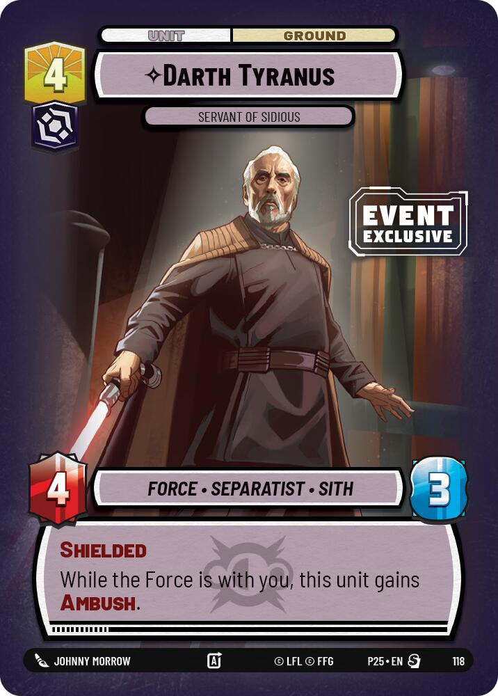 Darth Tyranus (118) - Servant of Sidious (118) [Miscellaneous] | Jomio and Rueliete's Cards and Comics