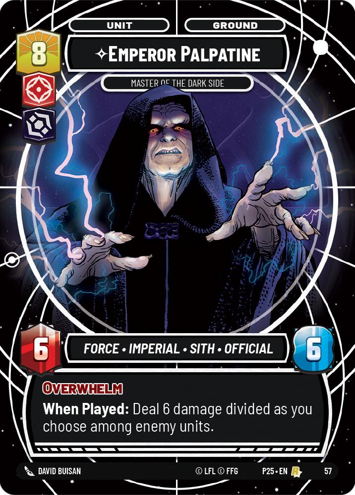 Emperor Palpatine (57) - Master of the Dark Side (57) [Store Showdown Promos] | Jomio and Rueliete's Cards and Comics