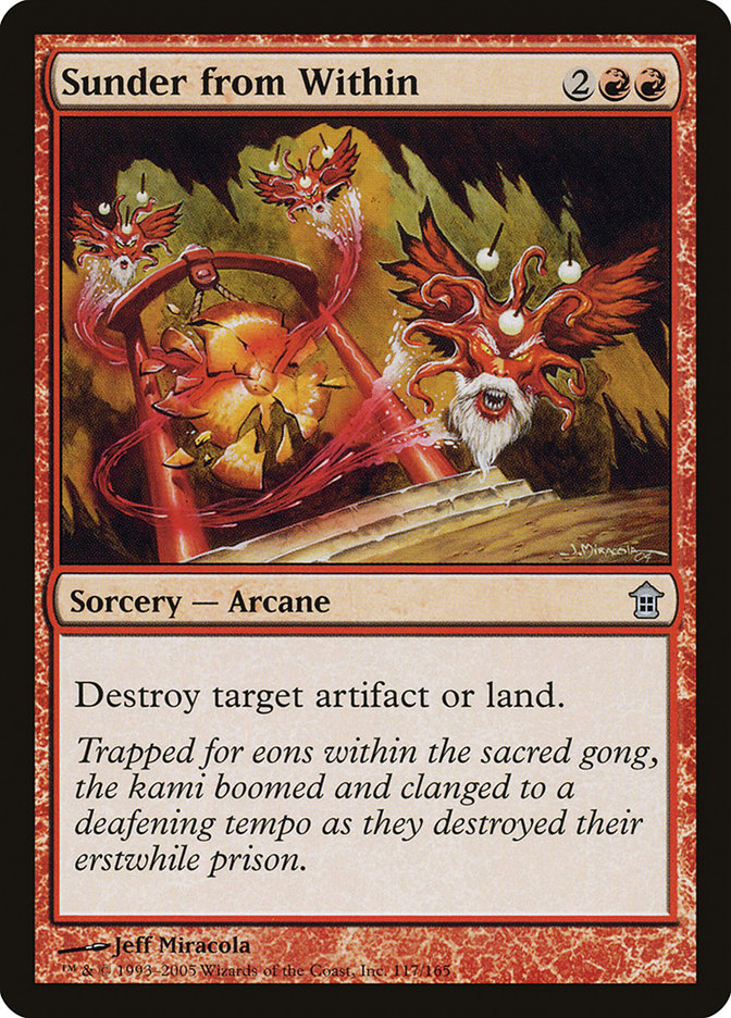 Sunder from Within [Saviors of Kamigawa] | Jomio and Rueliete's Cards and Comics