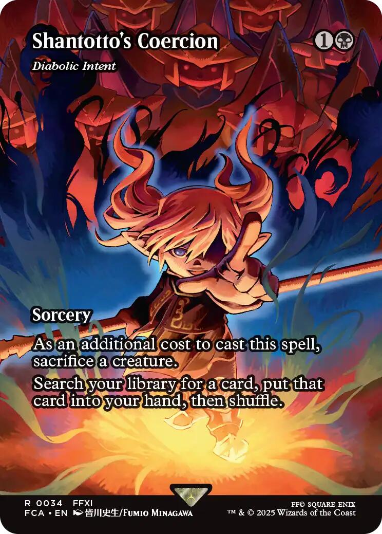 Shantotto's Coercion - Diabolic Intent (Showcase) [FINAL FANTASY : Through the Ages] | Jomio and Rueliete's Cards and Comics