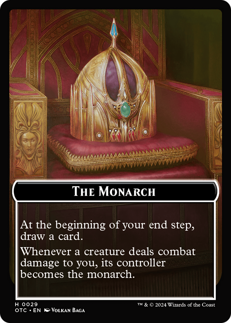 Rogue // The Monarch Double-Sided Token [Outlaws of Thunder Junction Commander Tokens] | Jomio and Rueliete's Cards and Comics