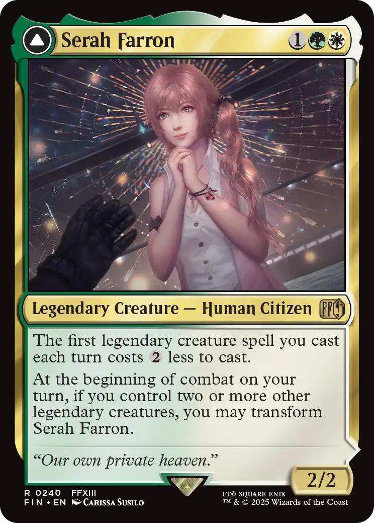 Serah Farron // Crystallized Serah [FINAL FANTASY] | Jomio and Rueliete's Cards and Comics