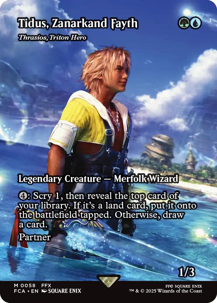 Tidus, Zanarkand Fayth - Thrasios, Triton Hero (Showcase) [FINAL FANTASY : Through the Ages] | Jomio and Rueliete's Cards and Comics