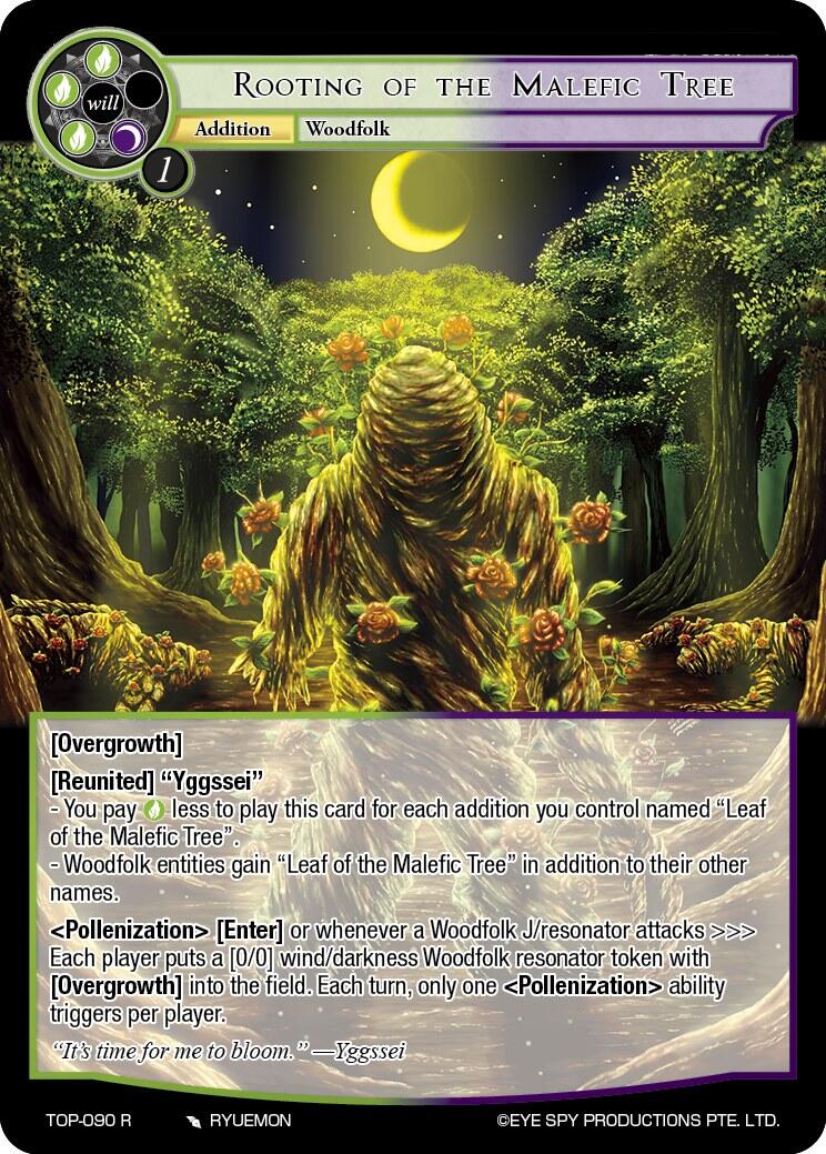 Rooting of the Malefic Tree (TOP-090 R) [Ten Oaths of Protopaterpolis' War] | Jomio and Rueliete's Cards and Comics