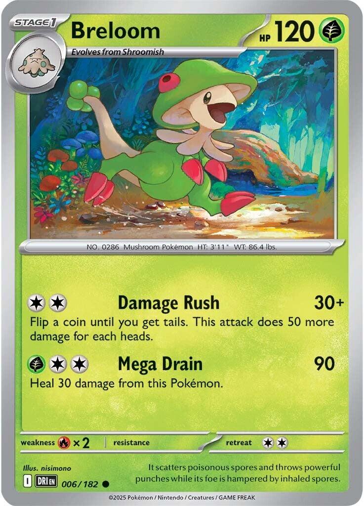 Breloom (006/182) [Scarlet & Violet: Destined Rivals] | Jomio and Rueliete's Cards and Comics